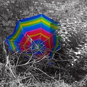 parasol tęcza